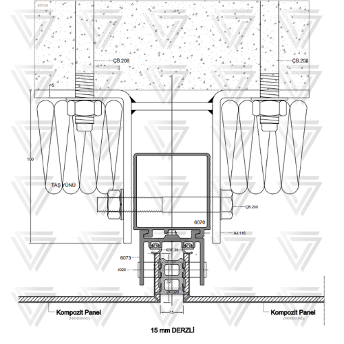 Alüminyum Kompozit Panel Uygulama Detay 2 (Anahtar Geçme Askılı)
