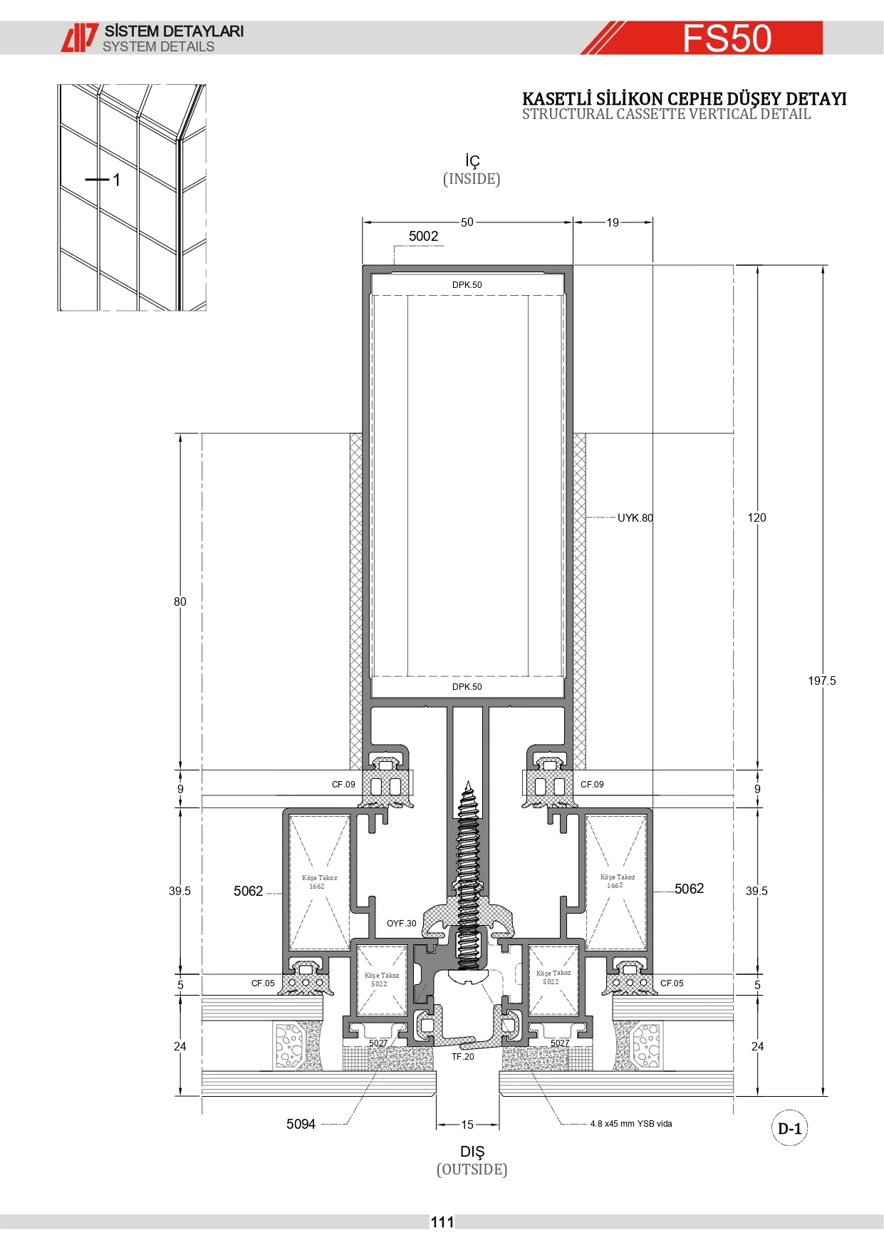 Strüktürel Silikon Giydirme Cephe Detay 1