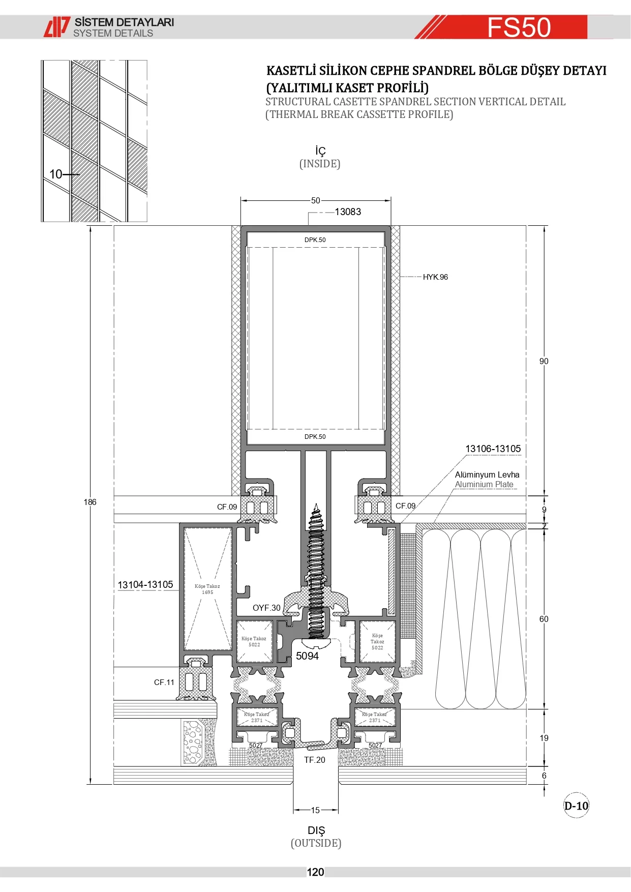 Strüktürel Silikon Giydirme Cephe Detay 10