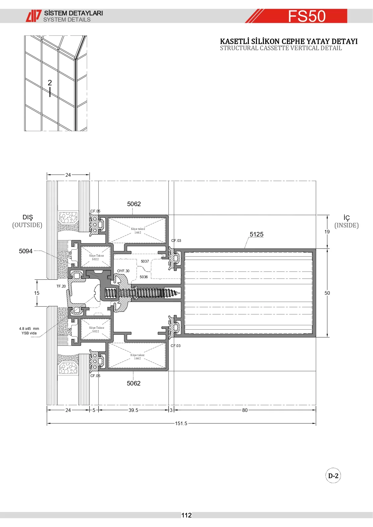 Strüktürel Silikon Giydirme Cephe Detay 2