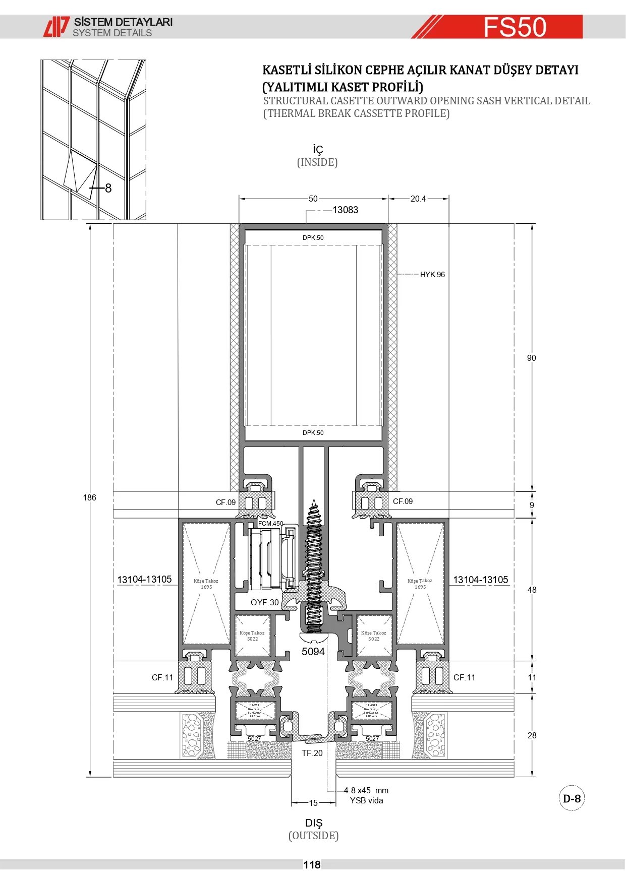 Strüktürel Silikon Giydirme Cephe Detay 8