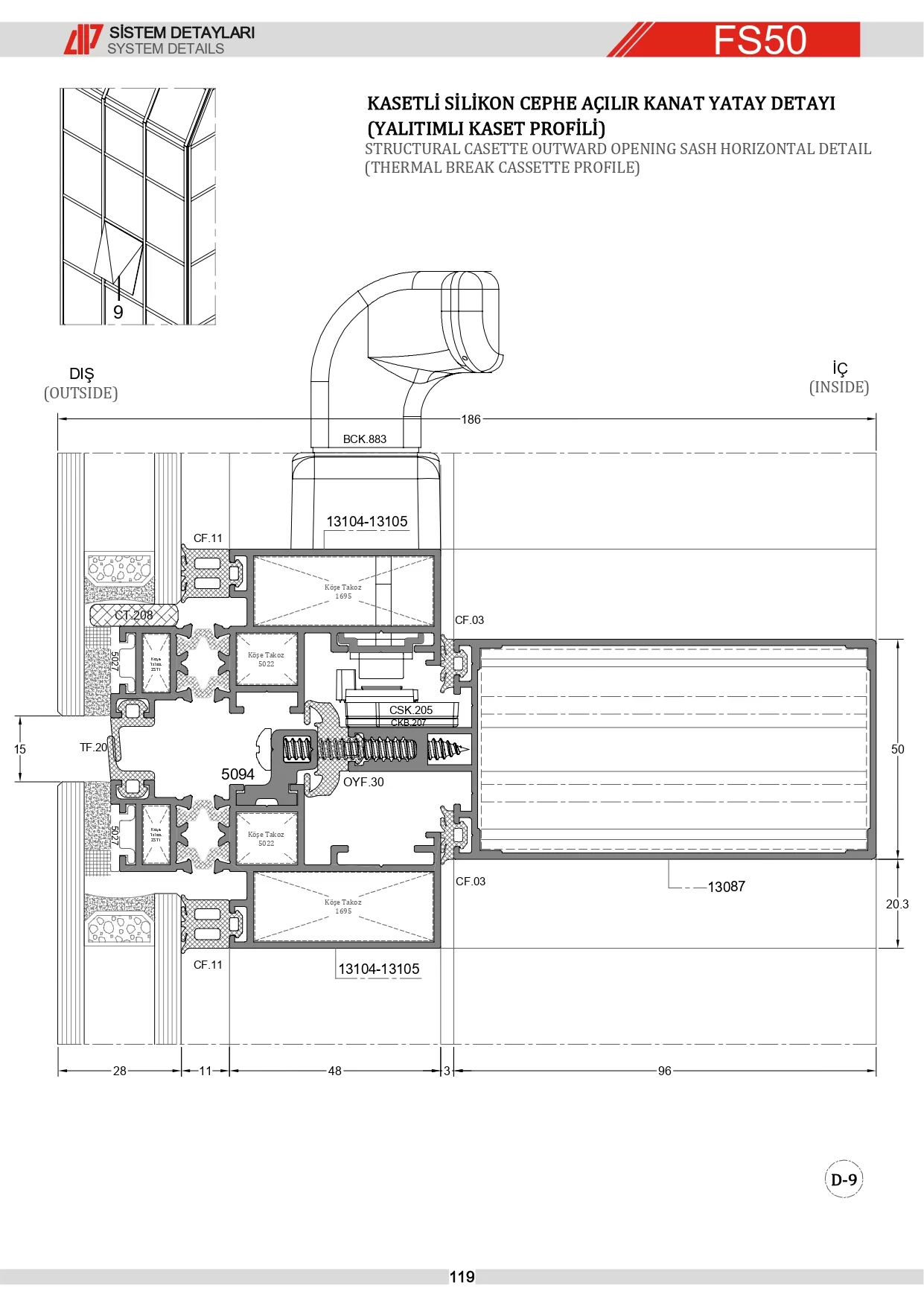 Strüktürel Silikon Giydirme Cephe Detay 9