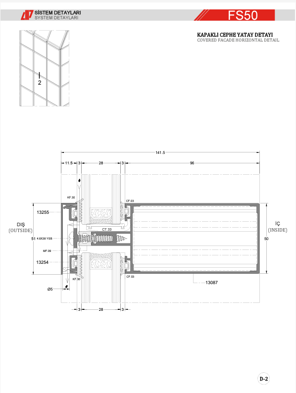 Kapaklı Cephe Detay 2