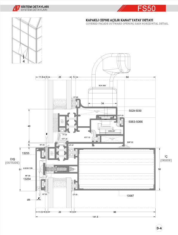Kapaklı Cephe Detay 4